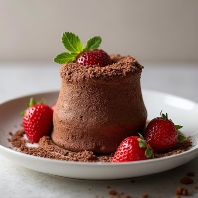 Dark Chocolate Protein Soufflé