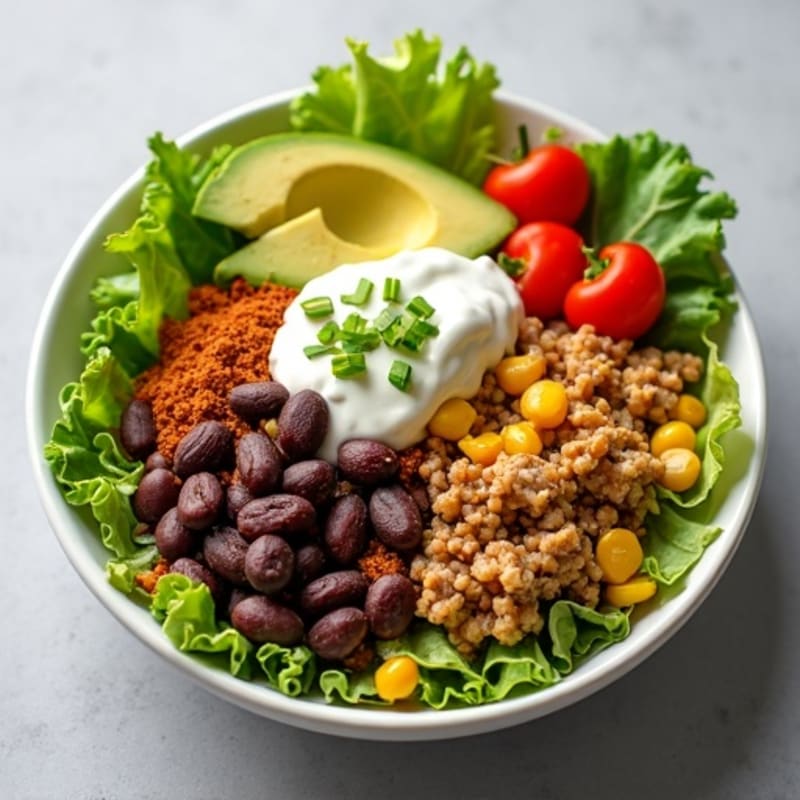 Protein-Packed Southwest Burger Bowl