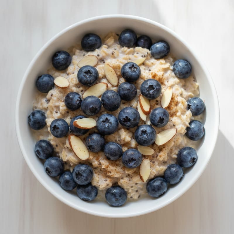 Blueberry Almond Overnight Oats
