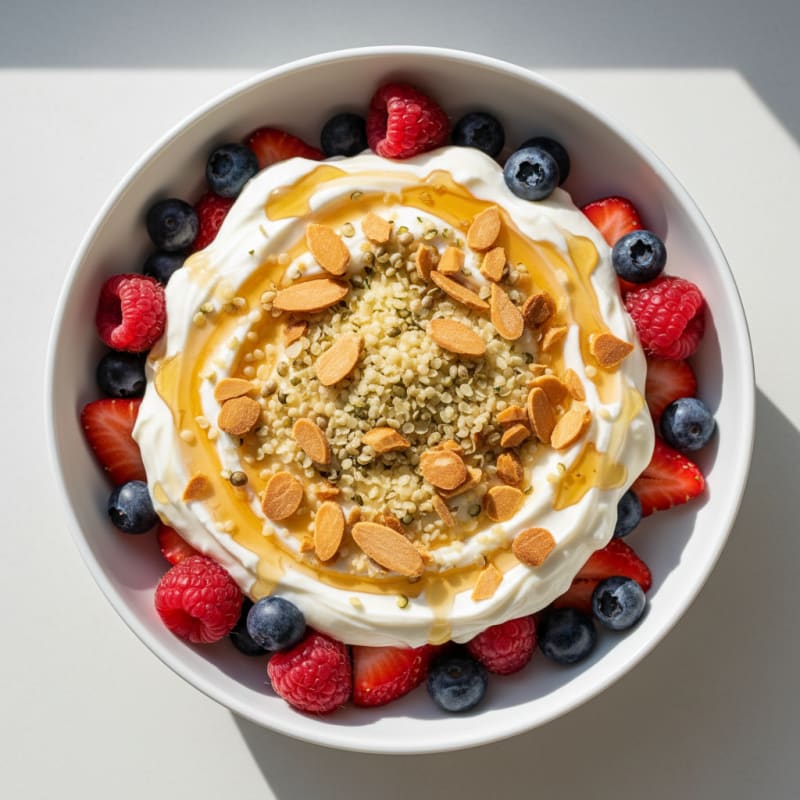 Creamy Greek Yogurt Protein Parfait with Berries