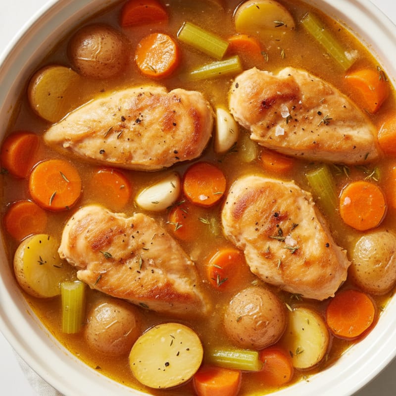 Slow-Cooker Herb Chicken with Vegetables