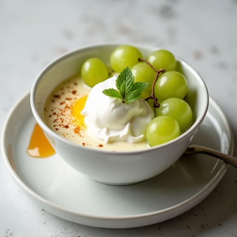 Protein Grape Yogurt Bowl with Egg White Whip
