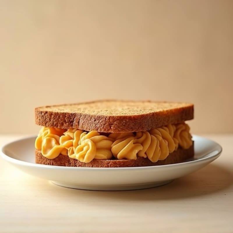 Creamy Peanut Butter and Protein Fluff Whole Wheat Sandwich