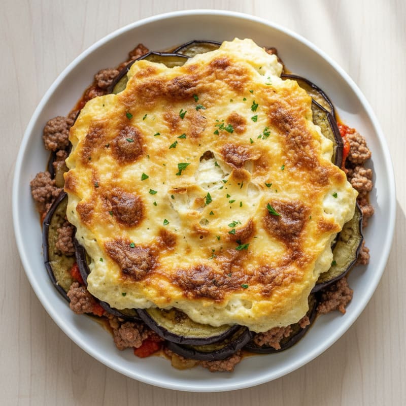 Hearty Greek Beef and Eggplant Moussaka