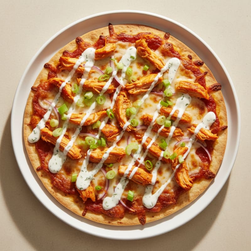 Crispy Buffalo Chicken Pizza