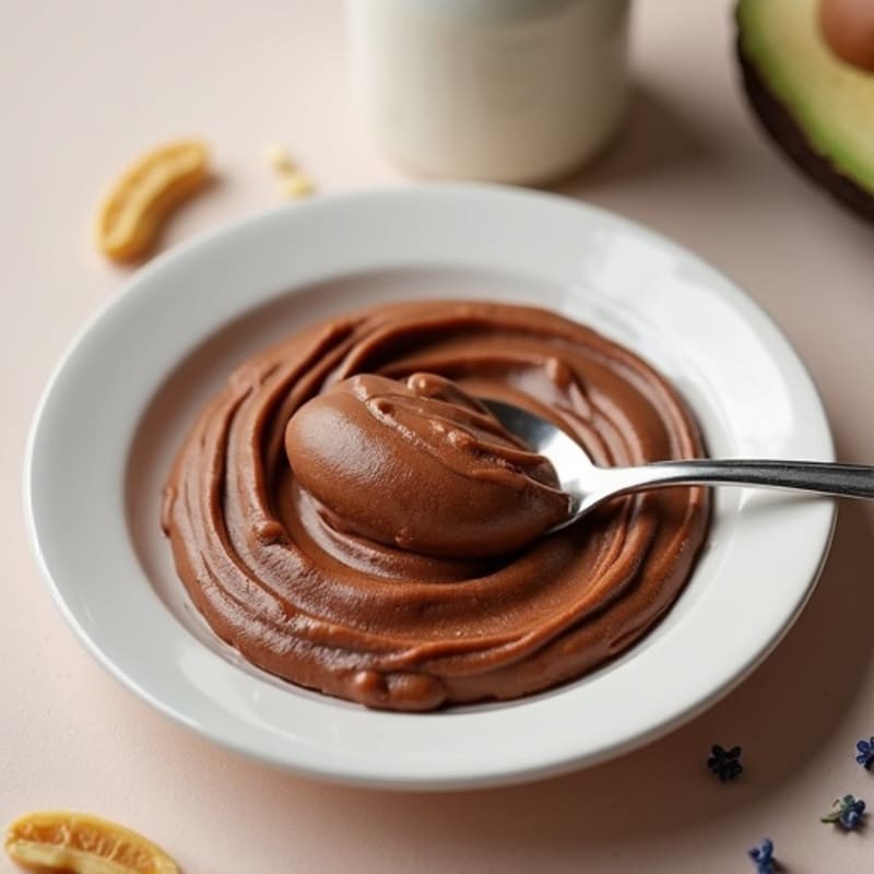 Silky Chocolate Protein Pudding with Peanut Butter Swirl