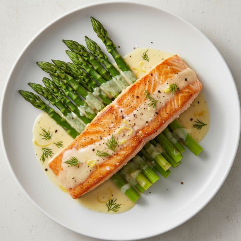 Pan-Seared Salmon with Lemon-Dill Sauce