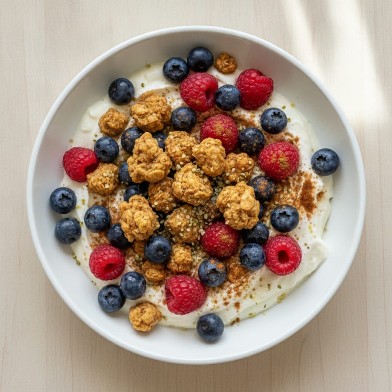 High-Protein Berry Yogurt Bowl