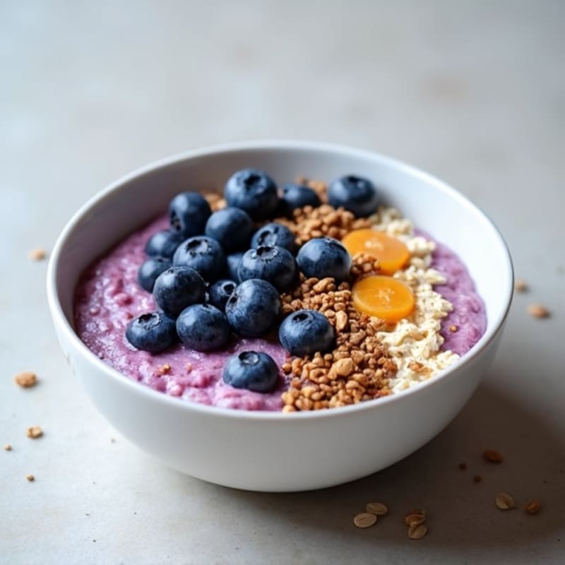 Creamy Blueberry Vegan Overnight Oats