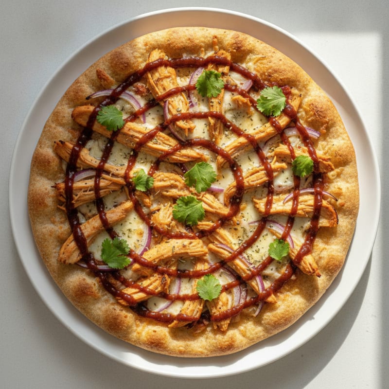 High-Protein BBQ Chicken Pizza