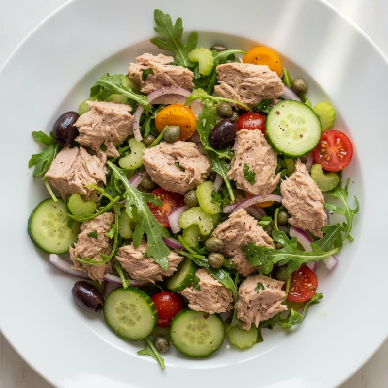 Mediterranean Tuna Salad with Capers