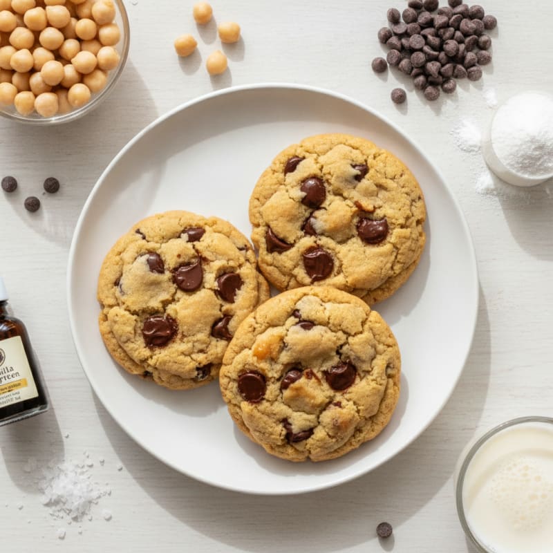 High-Protein Chickpea Chocolate Chip Cookies