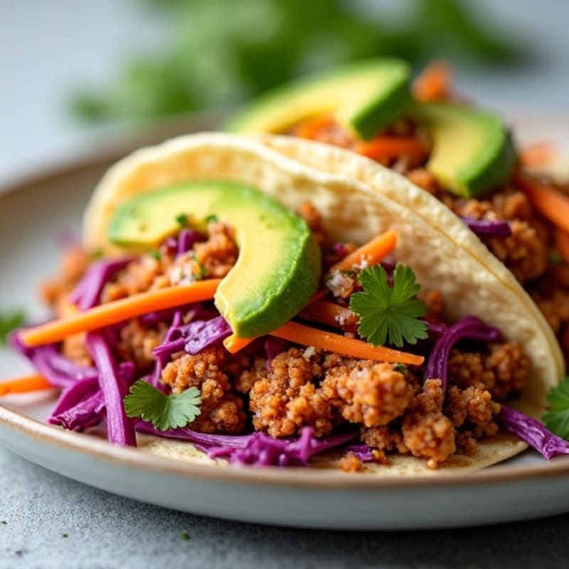 Spicy Ground Turkey Tacos with Fresh Crunchy Slaw