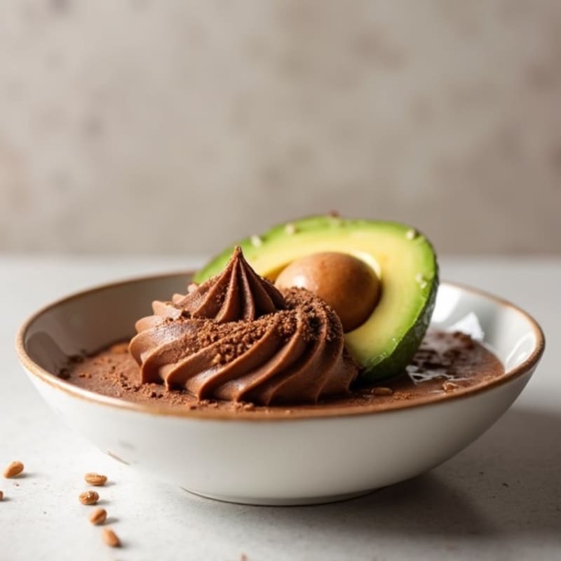 Creamy Avocado Chocolate Protein Mousse