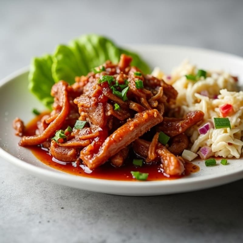 Tender Slow Cooked BBQ Pulled Pork with Creamy Slaw