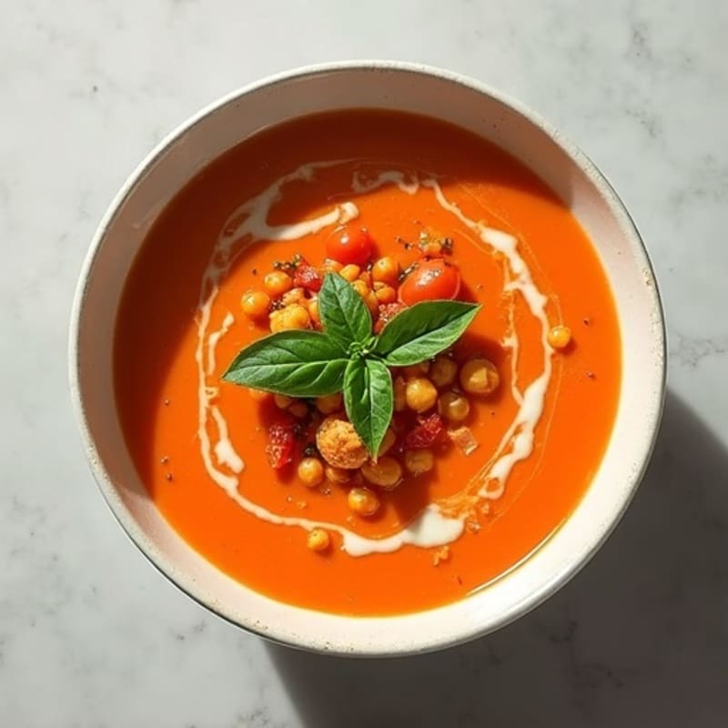Creamy Roasted Tomato Basil Soup