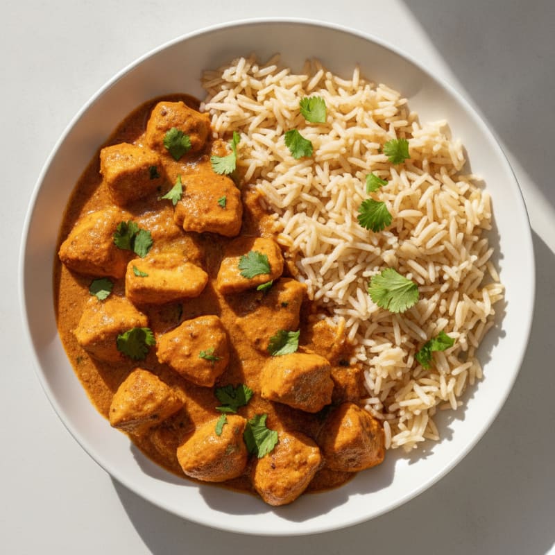 Spiced Butter Chicken with Basmati Rice