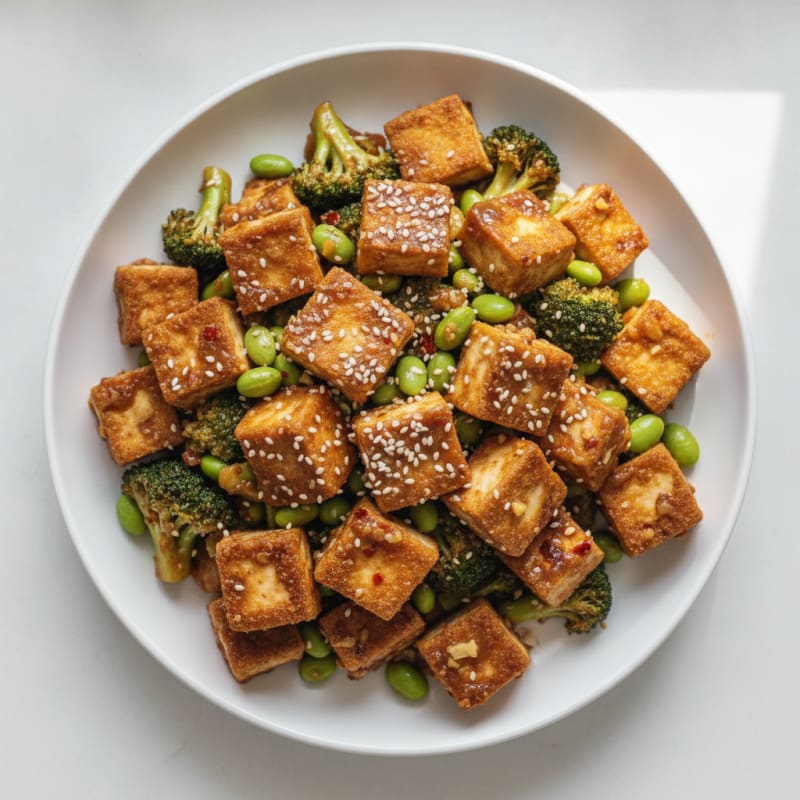 Sesame Tofu Stir-Fry