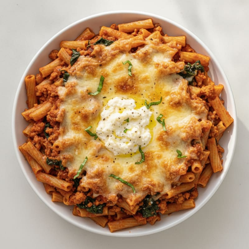 Classic Baked Ziti with Ricotta
