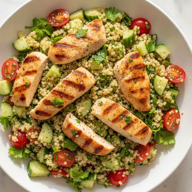 Lemon-Herb Chicken and Quinoa Salad