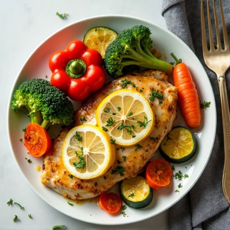 Sheet Pan Lemon Herb Chicken and Crispy Roasted Vegetables