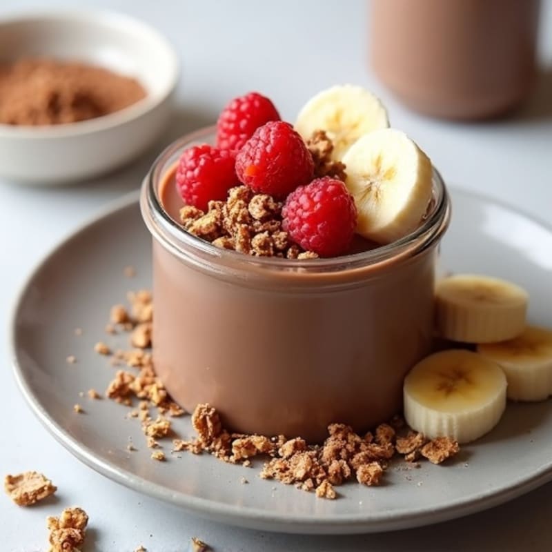 Silky Chocolate Protein Pudding with Greek Yogurt