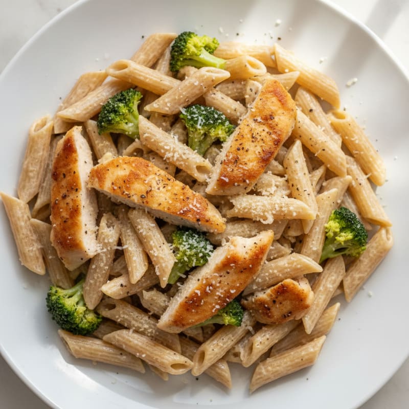 Garlic Parmesan Chicken Alfredo Pasta