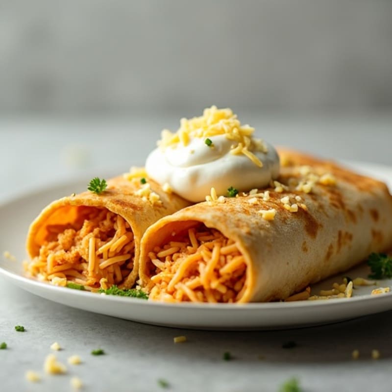 Creamy Green Chile Chicken Enchiladas