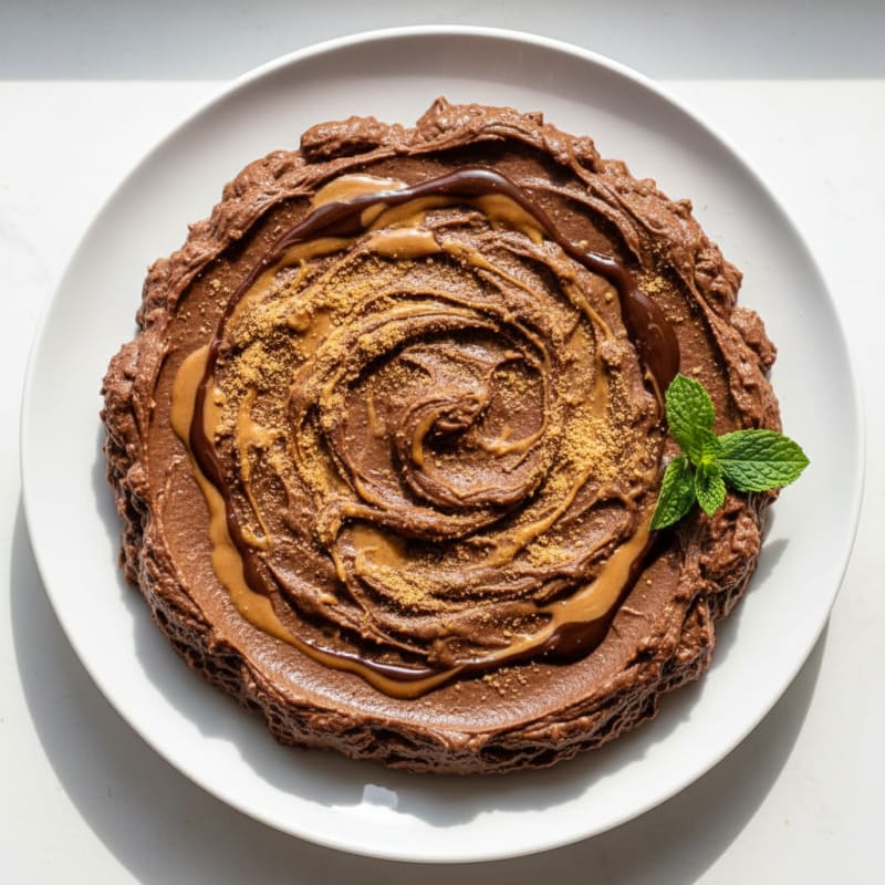 Creamy Vegan Protein Pudding with Peanut Butter and Cocoa