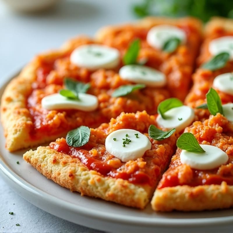 Crispy Buffalo Chicken Cauliflower Crust Pizza