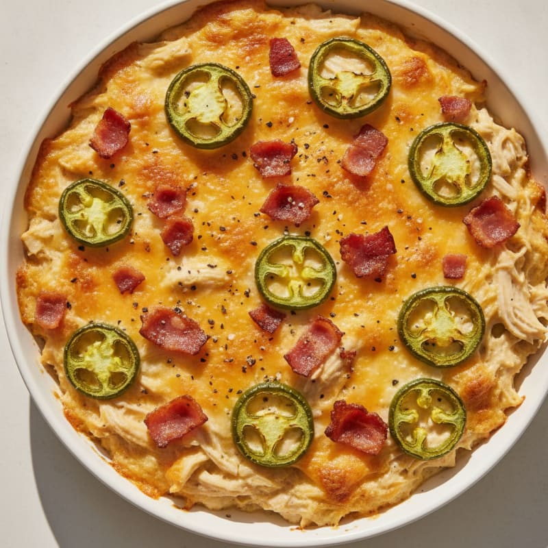 Keto Jalapeño Popper Chicken Casserole
