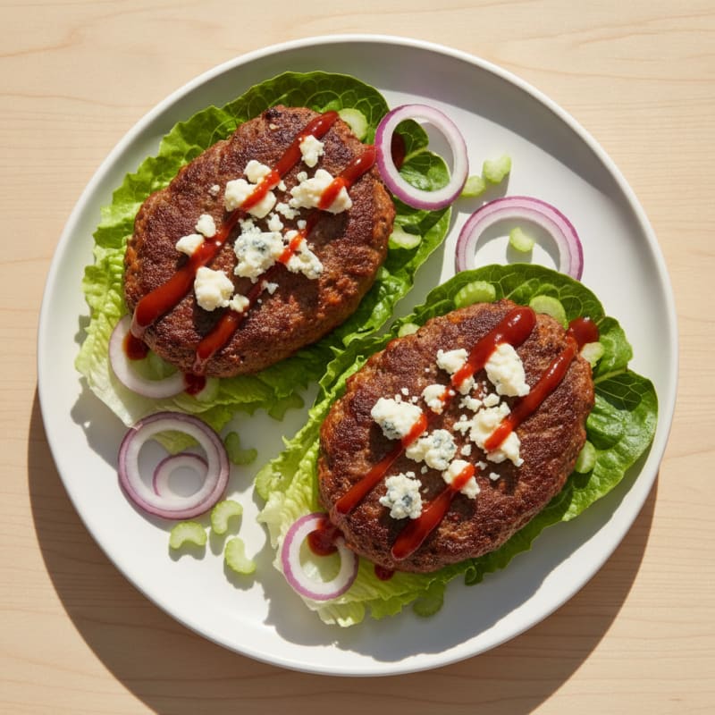 Buffalo Blue Cheese Burgers