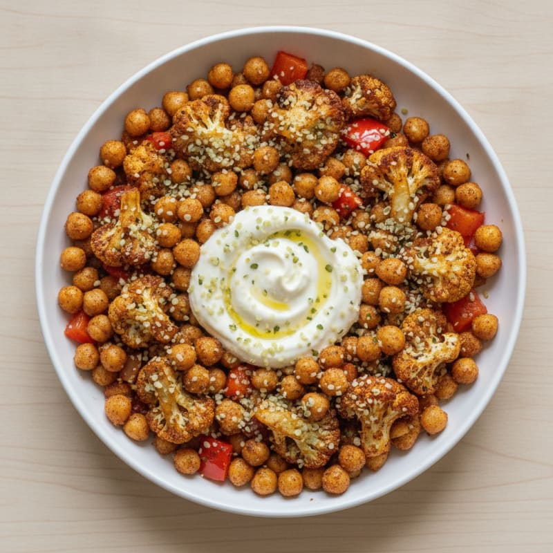 Roasted Vegetable and Chickpea Bowl