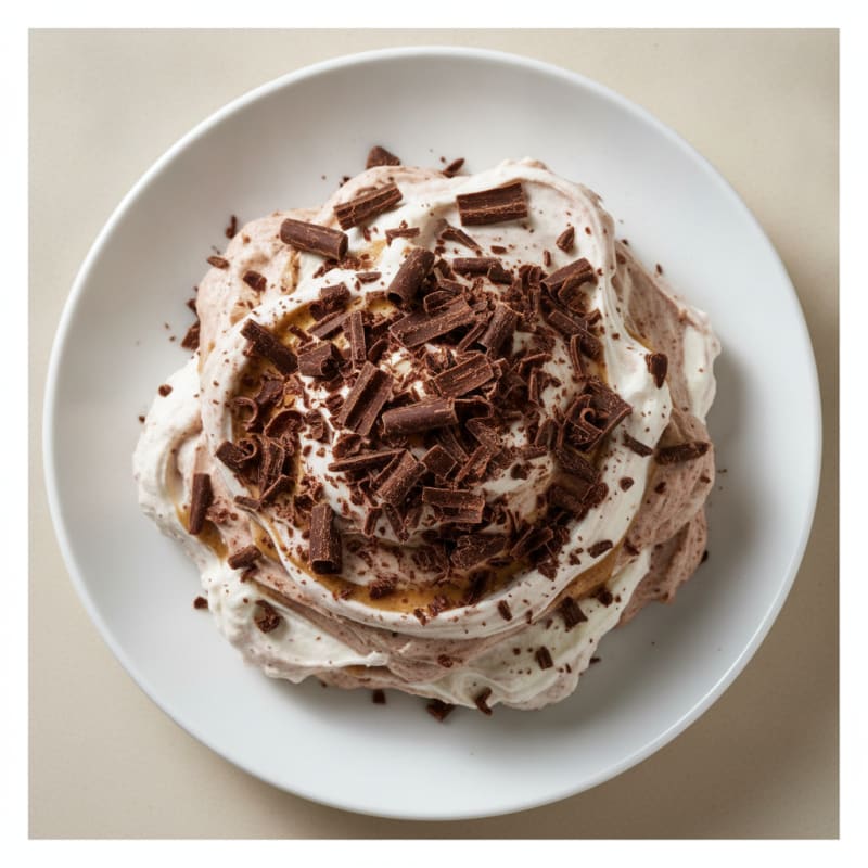 Greek Yogurt Protein Mousse with Dark Chocolate Shavings