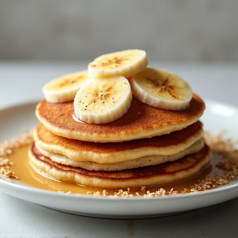 Fluffy Protein Pancakes with Sweet Cinnamon Bananas