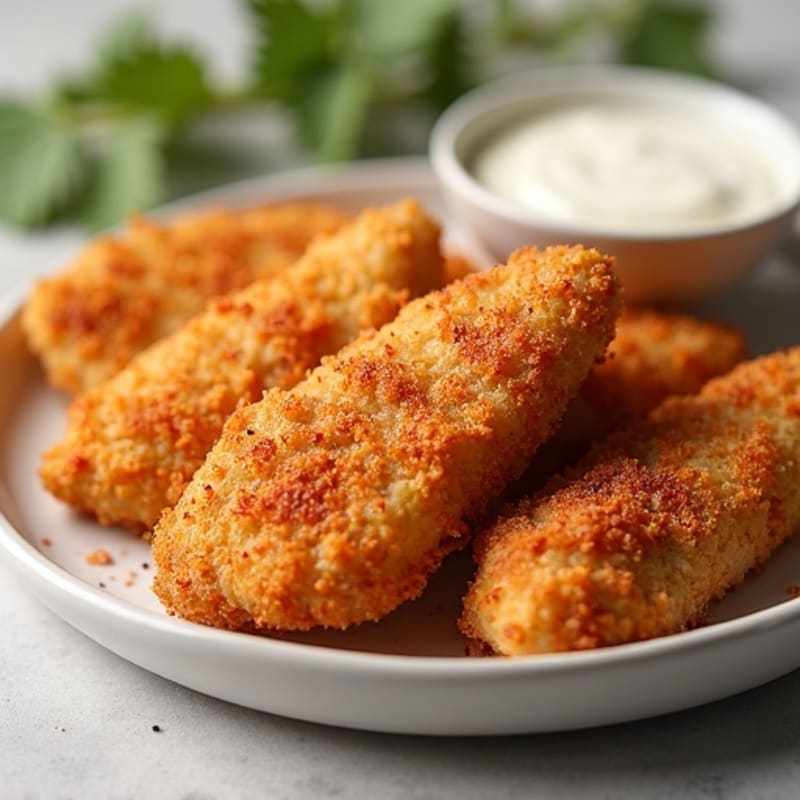 Crispy Baked Chicken Tenders with Spicy Garlic Seasoning