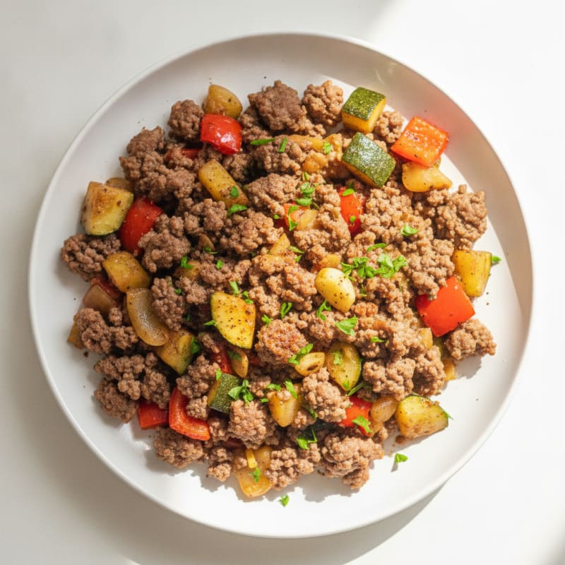 Ground Beef and Vegetable Skillet