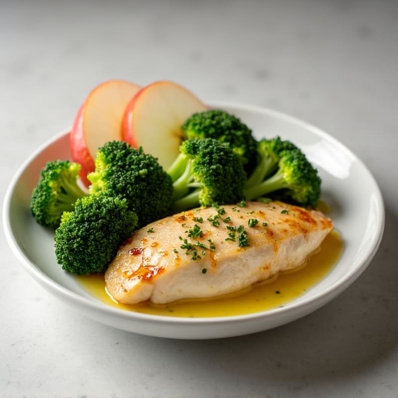 Lemon Herb Chicken Breast with Roasted Broccoli