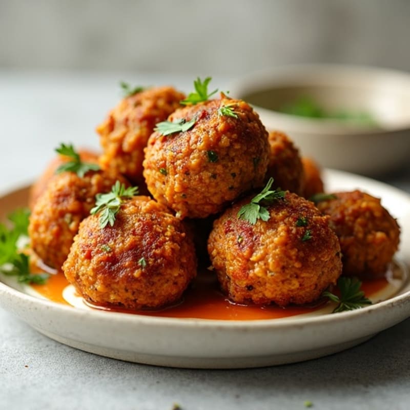 Crispy Baked Lentil Meatballs
