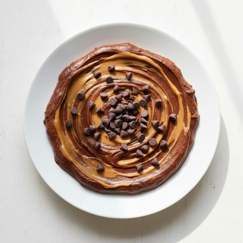 Silky Chocolate Protein Pudding with Peanut Butter Swirl