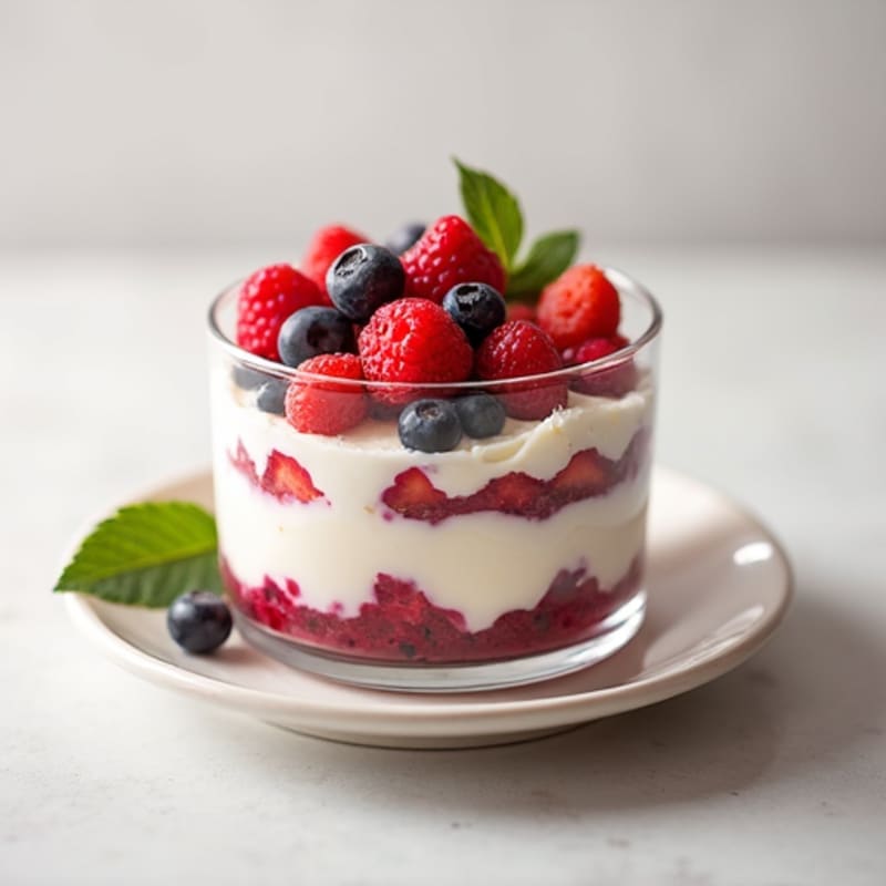 Cottage Cheese and Mixed Berry Parfait