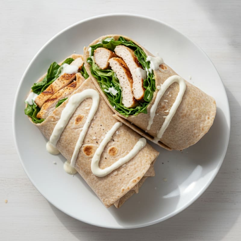 Chicken Caesar Protein Wraps