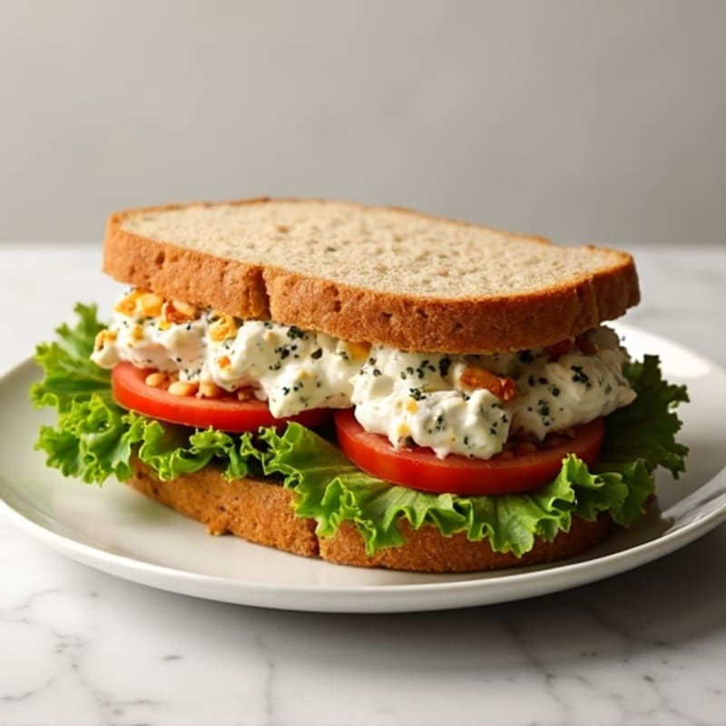 Herb-Roasted Chicken and Greek Yogurt Salad Sandwich