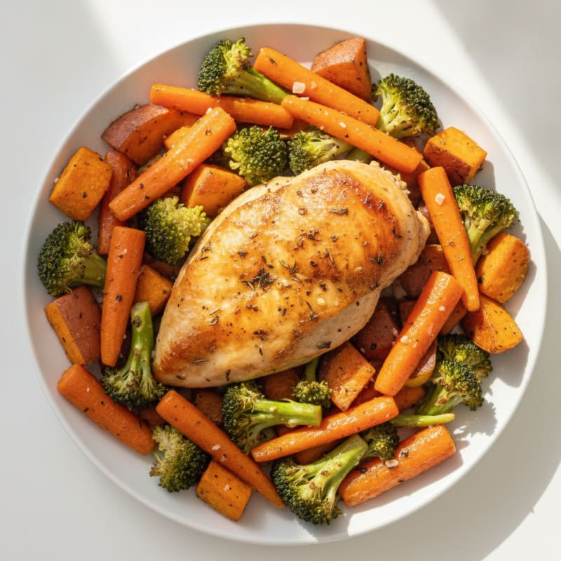 Garlic Herb Roasted Chicken with Vegetables