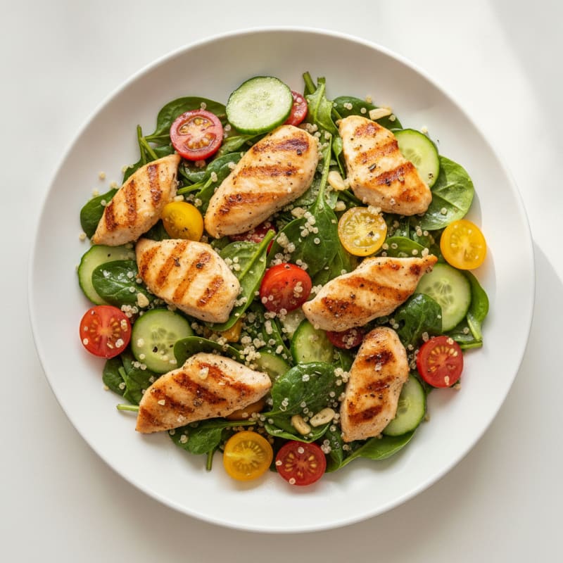 Lemon Herb Chicken and Quinoa Salad