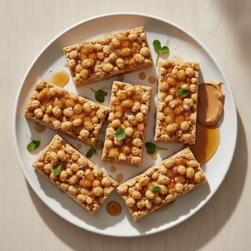 Peanut Butter Protein Crisp Bars