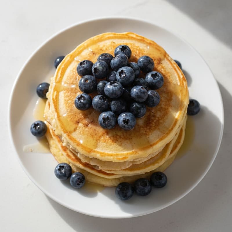 Berry Ricotta Protein Pancakes