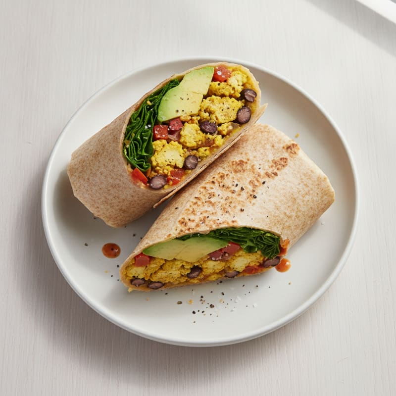 Southwest Tofu Scramble Burrito