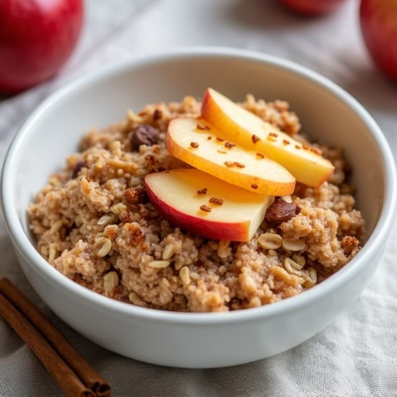 Baked Apple Cinnamon Protein Oats
