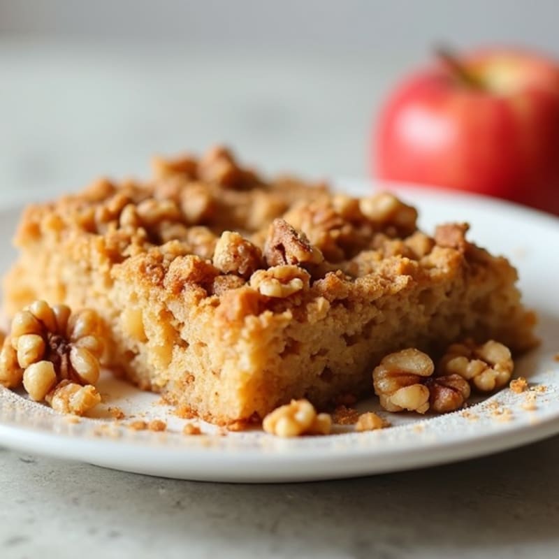 Warm Apple Cinnamon Baked Oatmeal Crumble